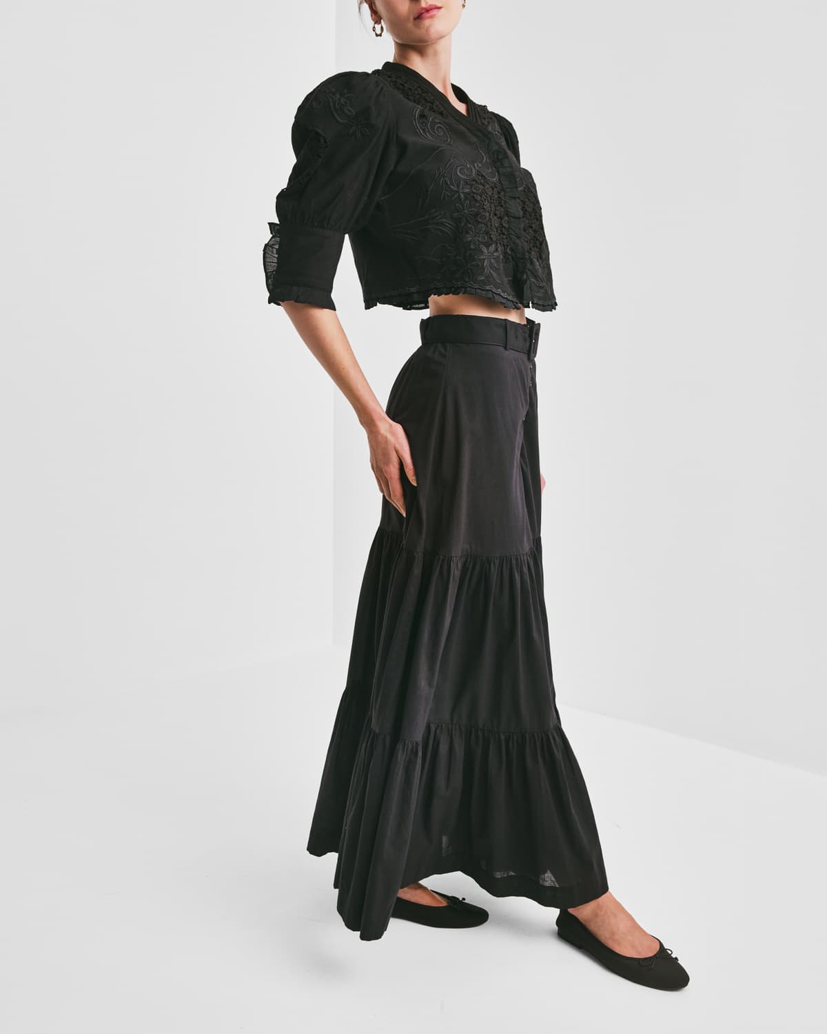 Linen Jacket, Black. Image #3