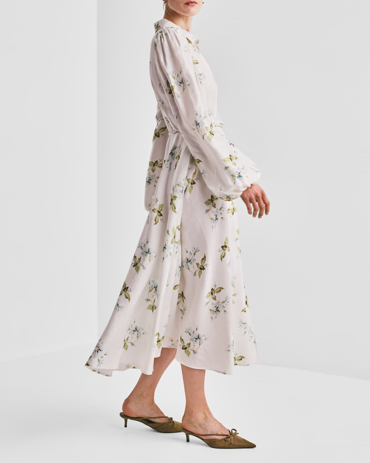 Viscose Shirt Dress, Tea Garden. Image #3