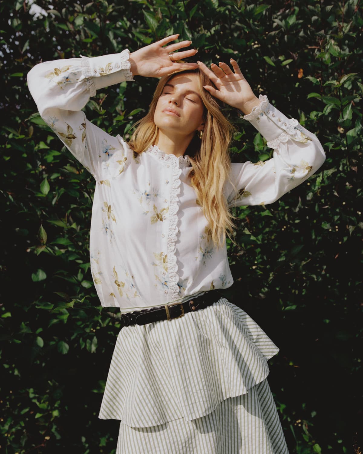 Viscose Blouse, Tea Garden. Image #3