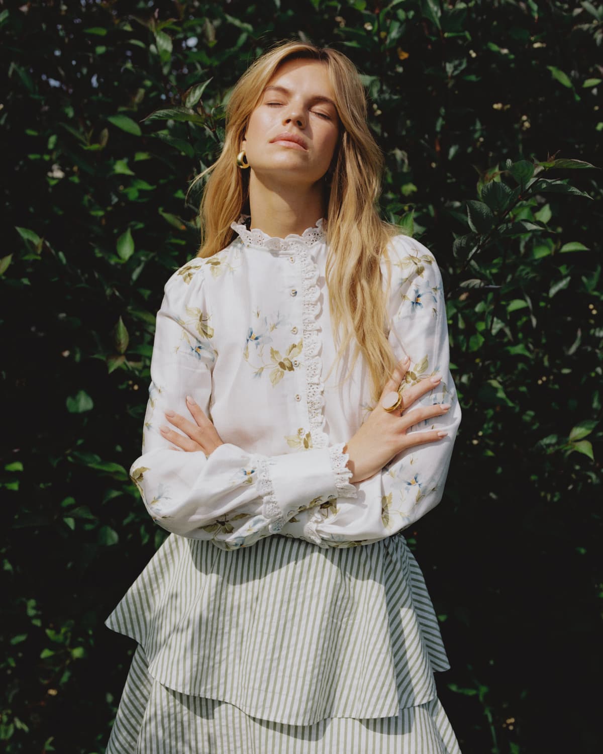 Viscose Blouse, Tea Garden. Image #2