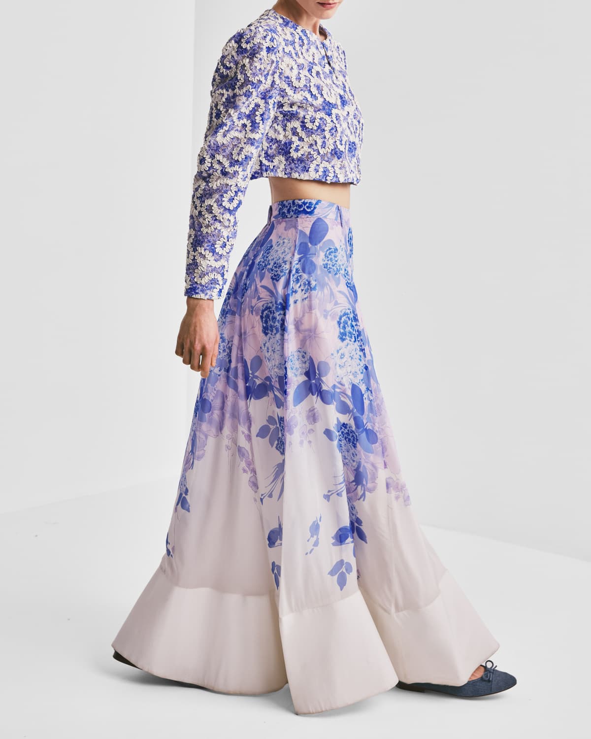 Organza Maxi Skirt, Skylight. Image #2