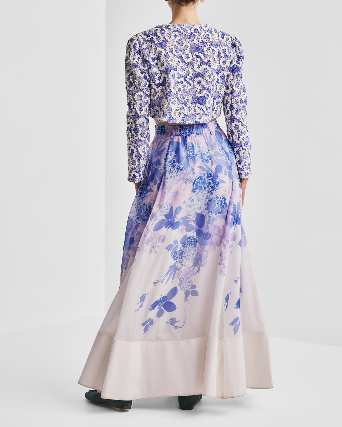 Organza Maxi Skirt, Skylight. Image #3
