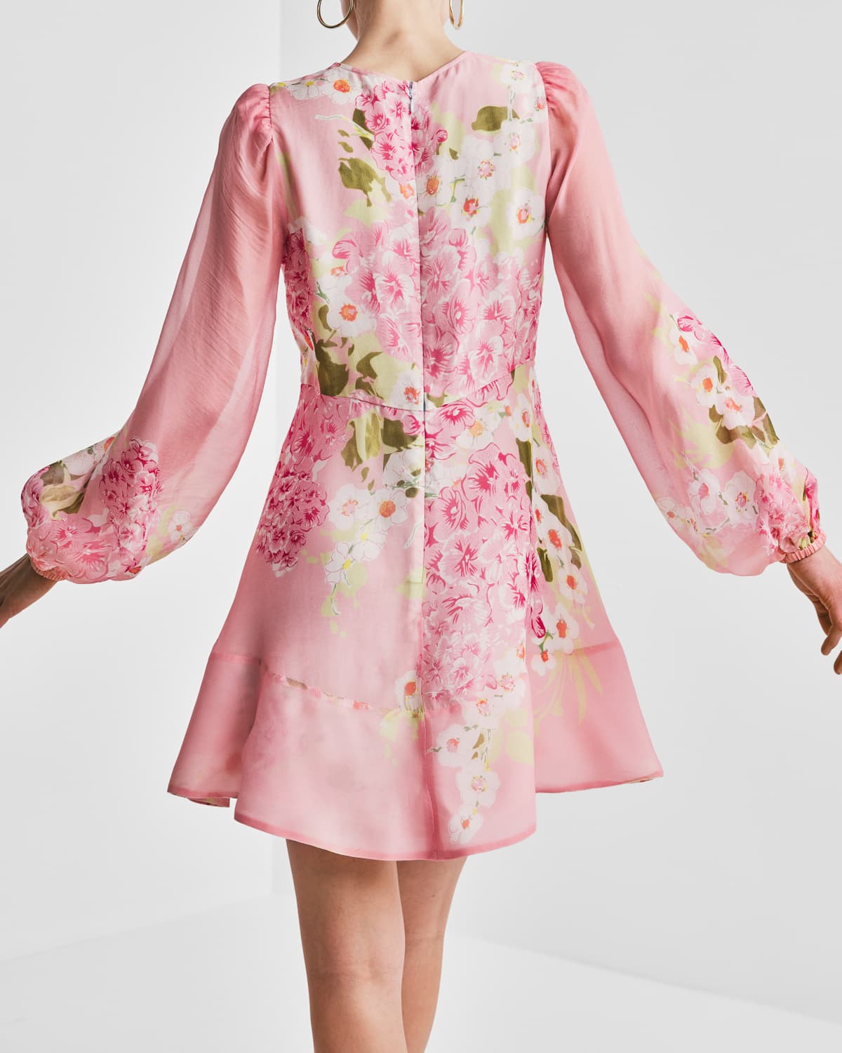 Organza Mini Dress, Cherry Blossom. Image #4