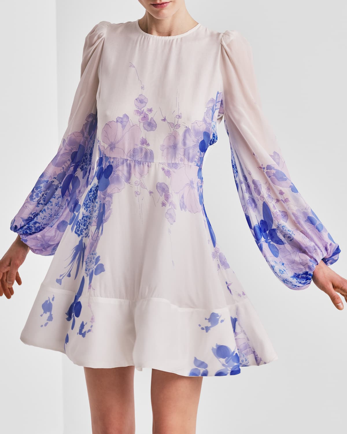Organza Mini Dress, Skylight. Image #1
