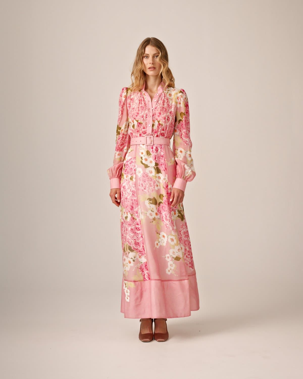 Organza Belt Dress, Cherry Blossom. Image #2