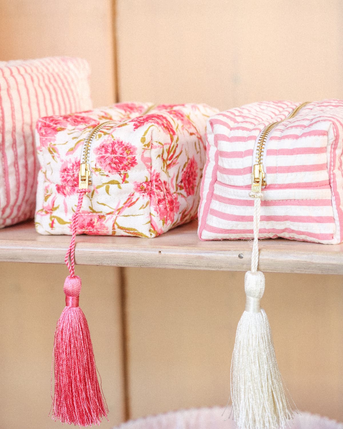 Makeup Bag, Pink Meadow. Image #2