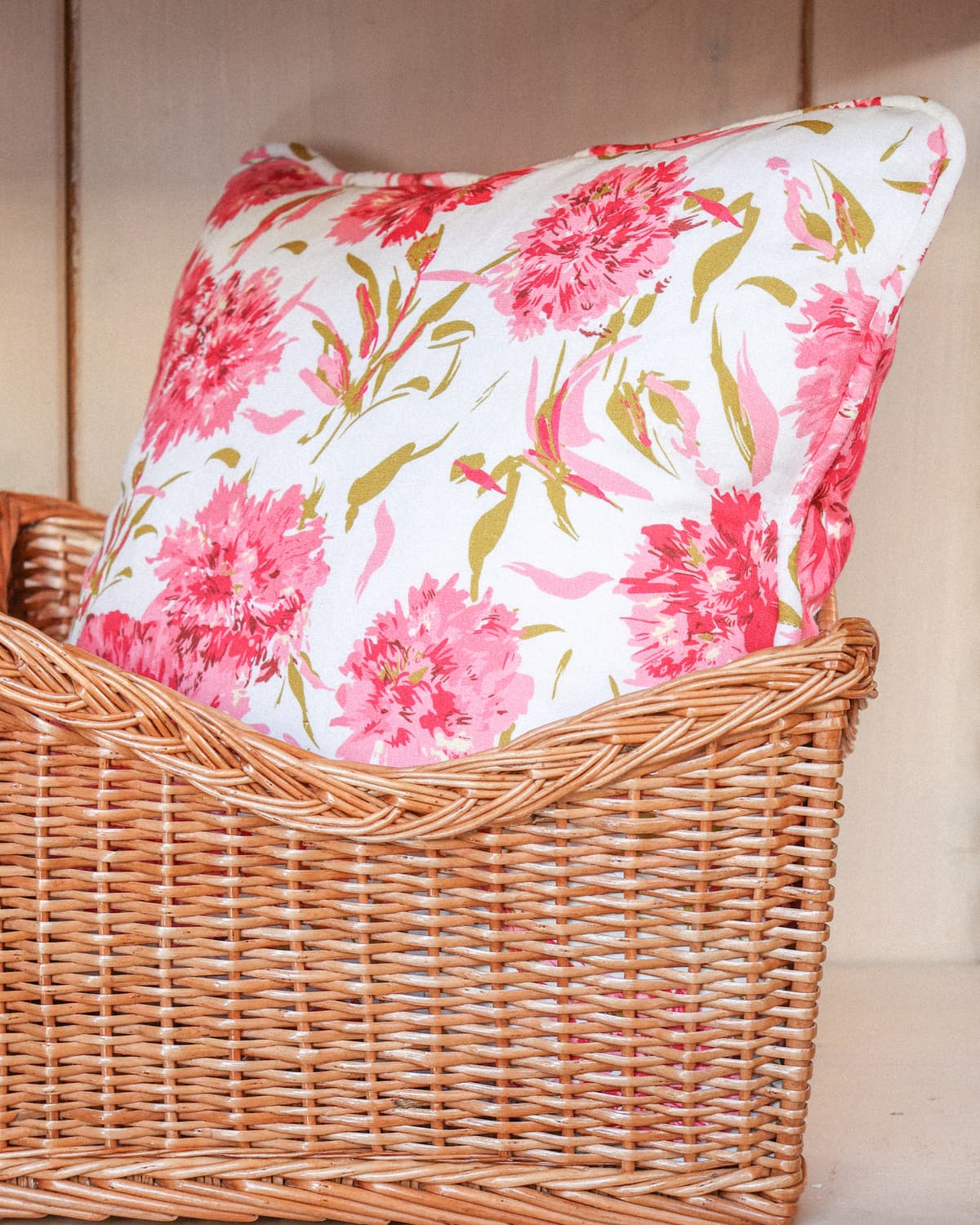 Cushion Cover 60x60 cm, Pink Blossom. Image #3