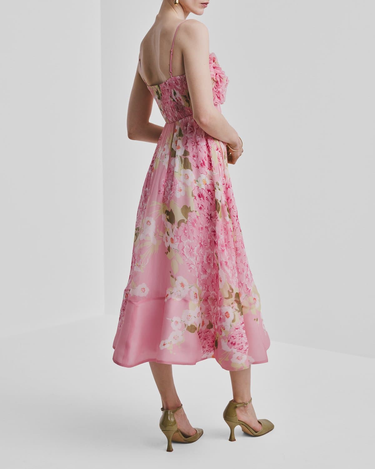 Organza Strap Dress, Cherry Blossom. Image #5