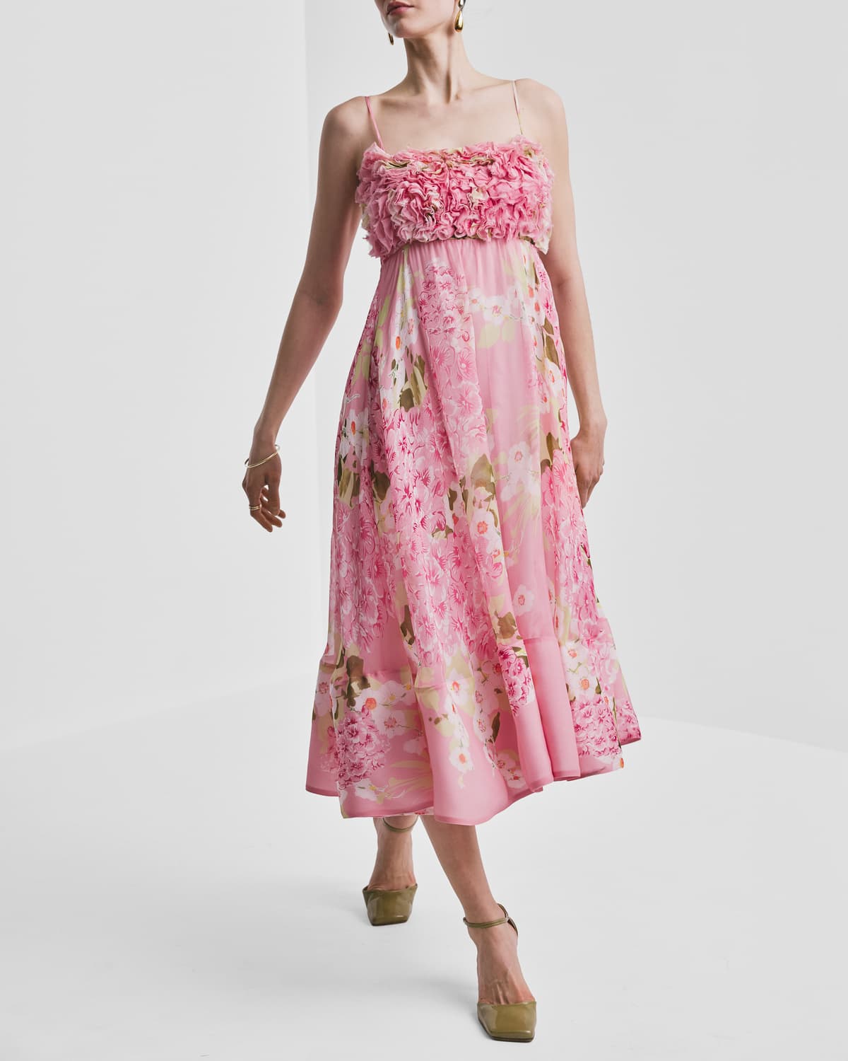 Organza Strap Dress, Cherry Blossom. Image #6