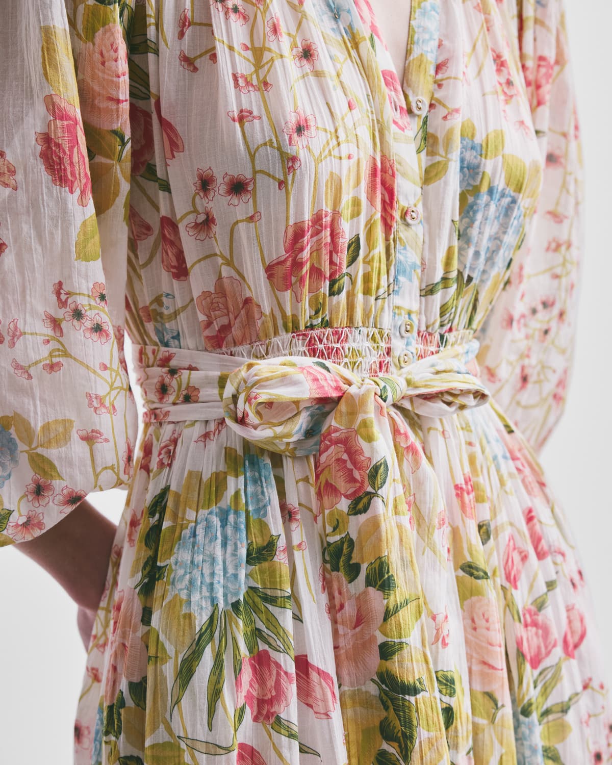 Bohemian Belt Dress, Flower Field. Image #3