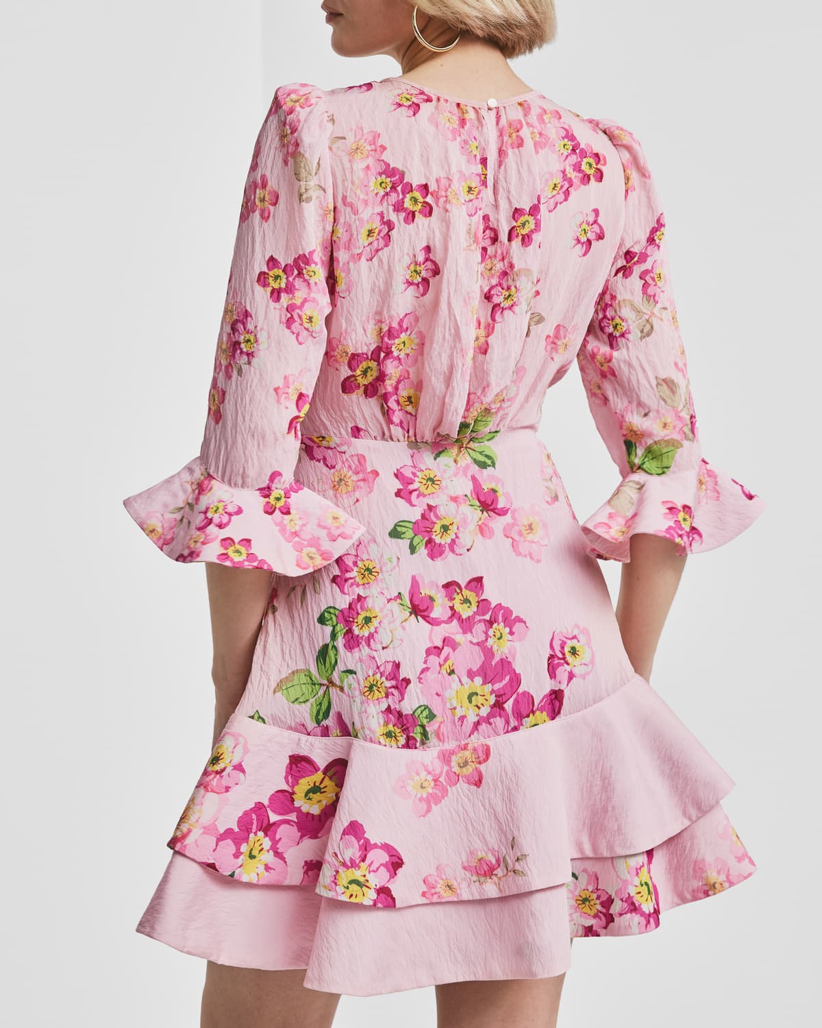 Viscose Mini Dress, Cherry Blossom. Image #3