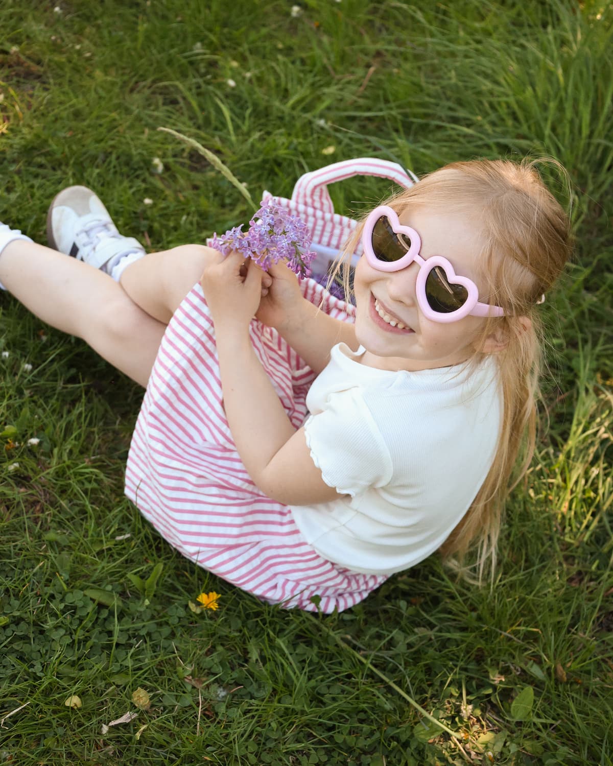 Seersucker Skirt, Pink Stripe. Image #4
