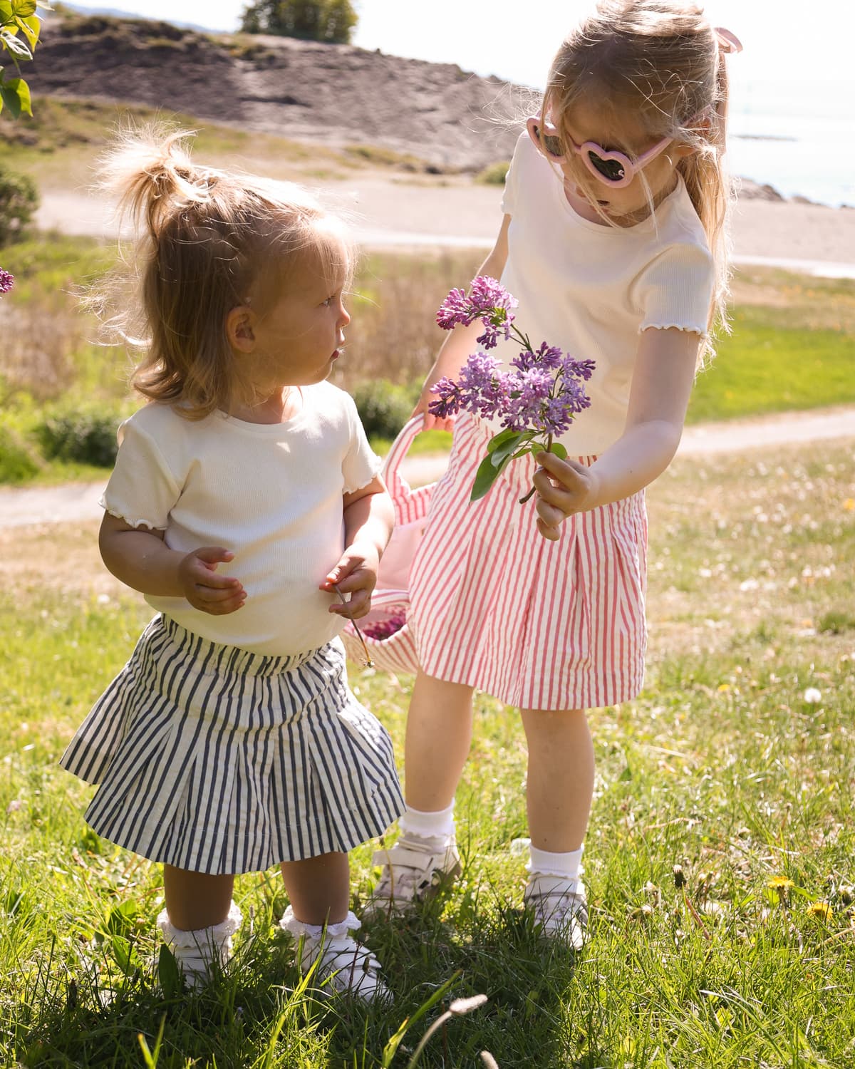Seersucker Skirt, Pink Stripe. Image #6