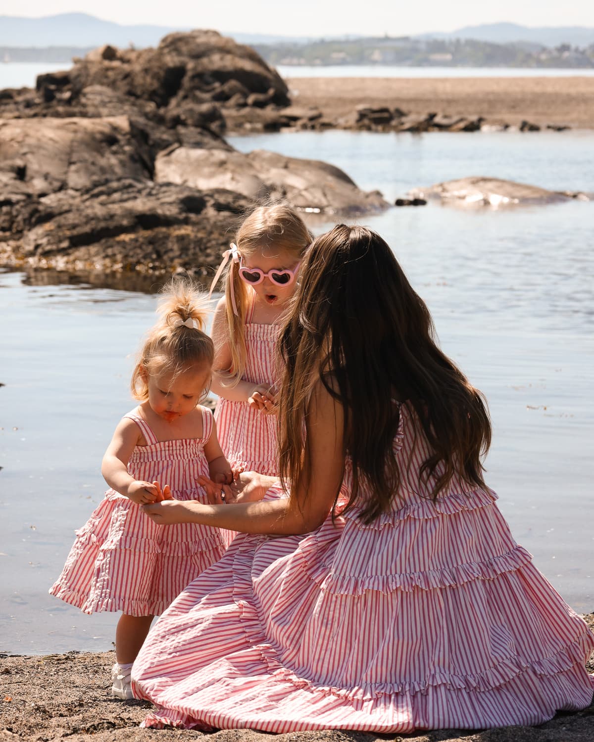 Seersucker Strap Dress, Pink Stripe. Image #7