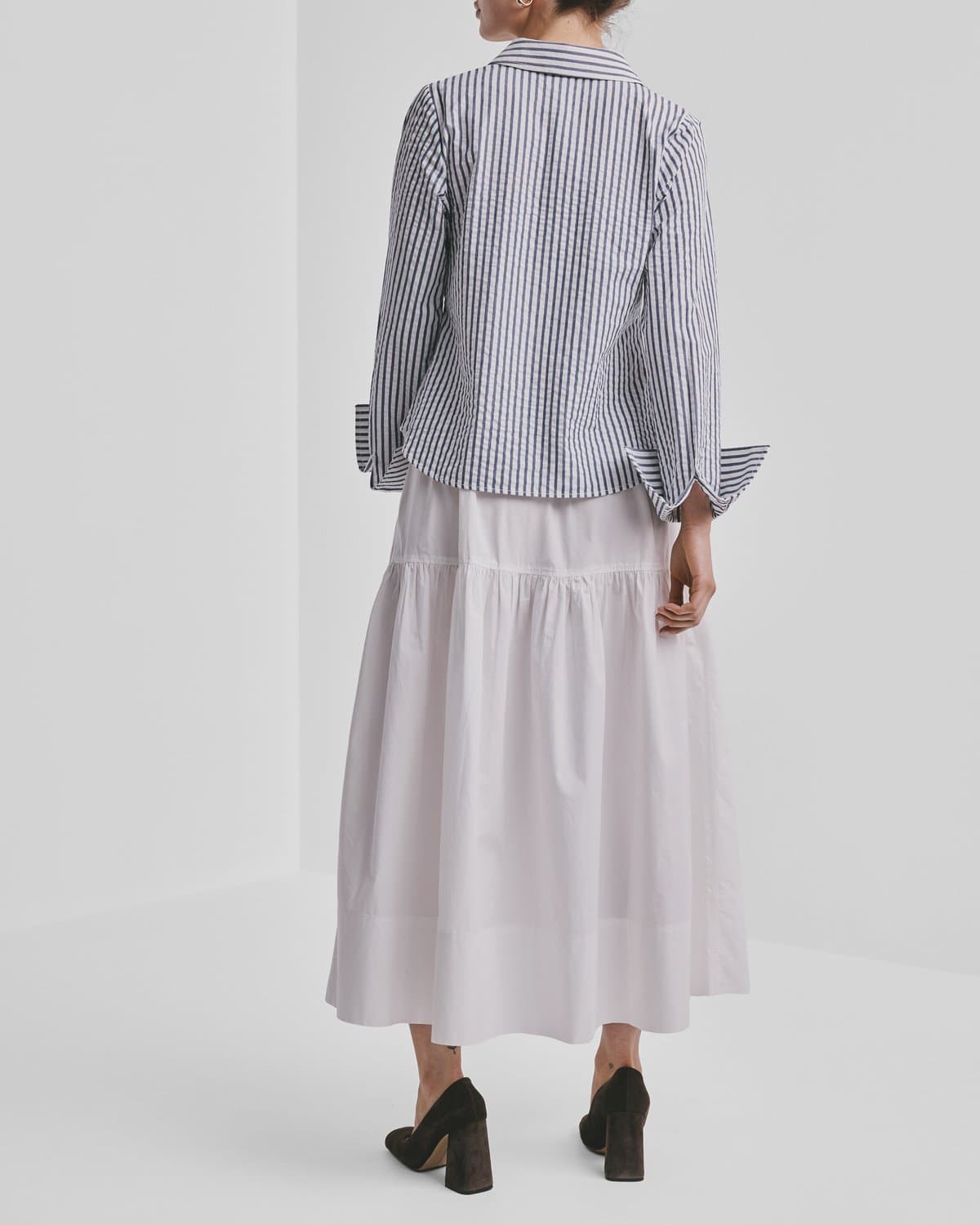 Poplin Skirt, White. Image #4
