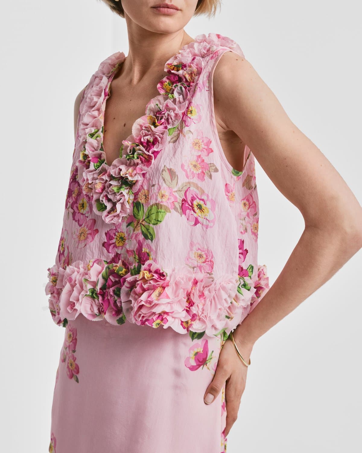 Viscose Top, Cherry Blossom. Image #3