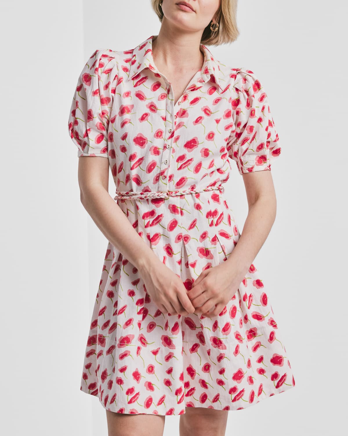 Linen Mini Dress, Romance Petal. Image #2