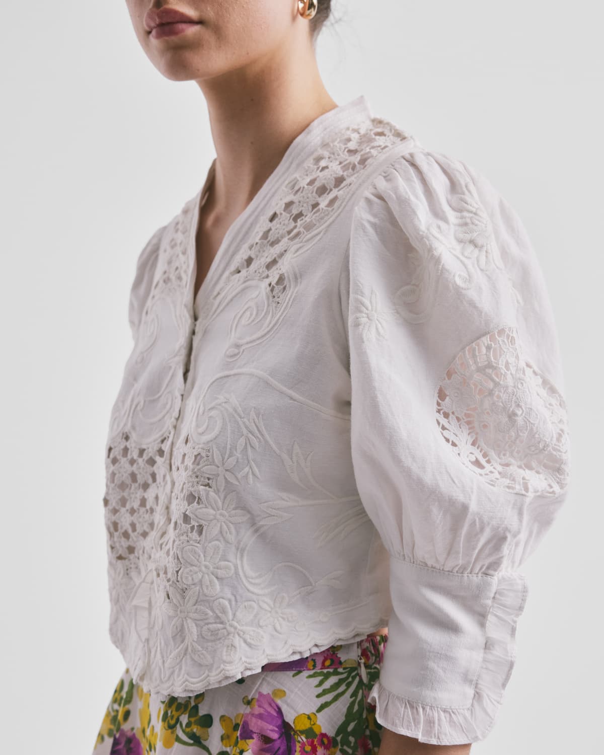 Linen Jacket, White. Image #1