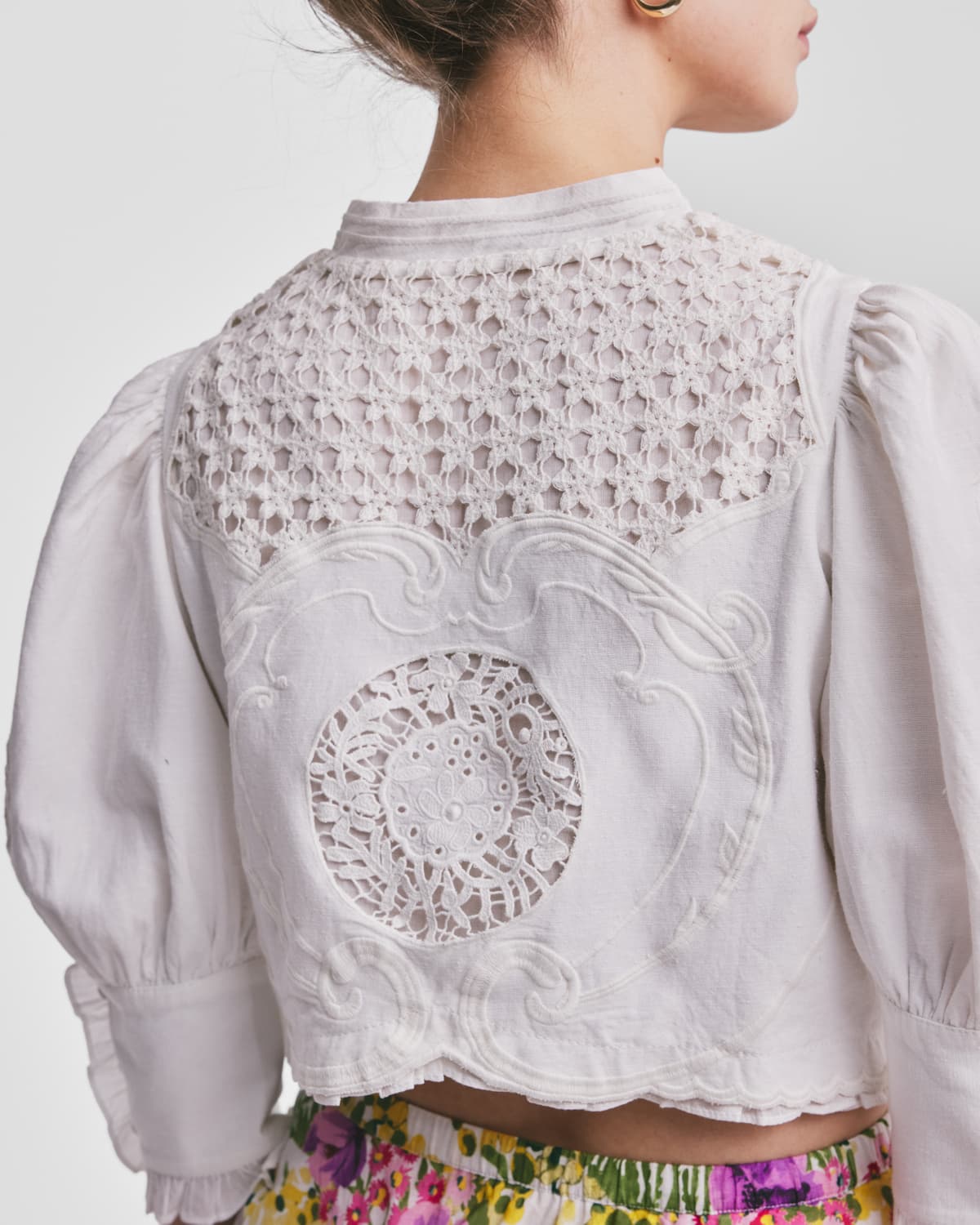 Linen Jacket, White. Image #2