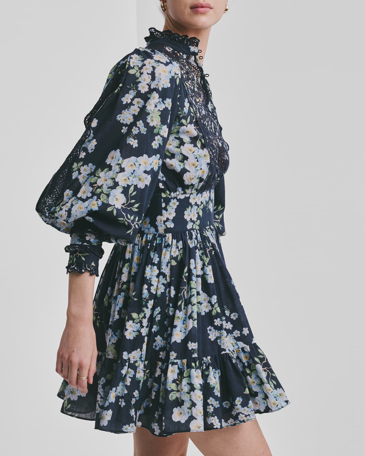 Cotton Slub Mini Dress, Cherry Blossom. Image #4