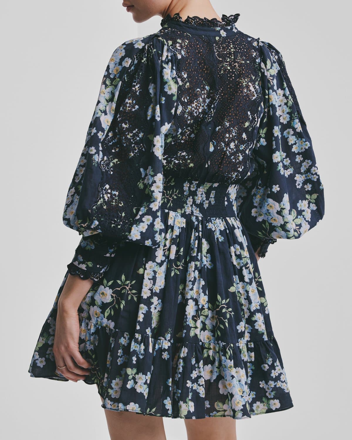 Cotton Slub Mini Dress, Cherry Blossom. Image #5
