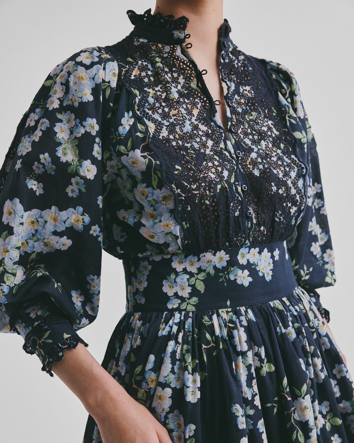 Cotton Slub Mini Dress, Cherry Blossom. Image #3