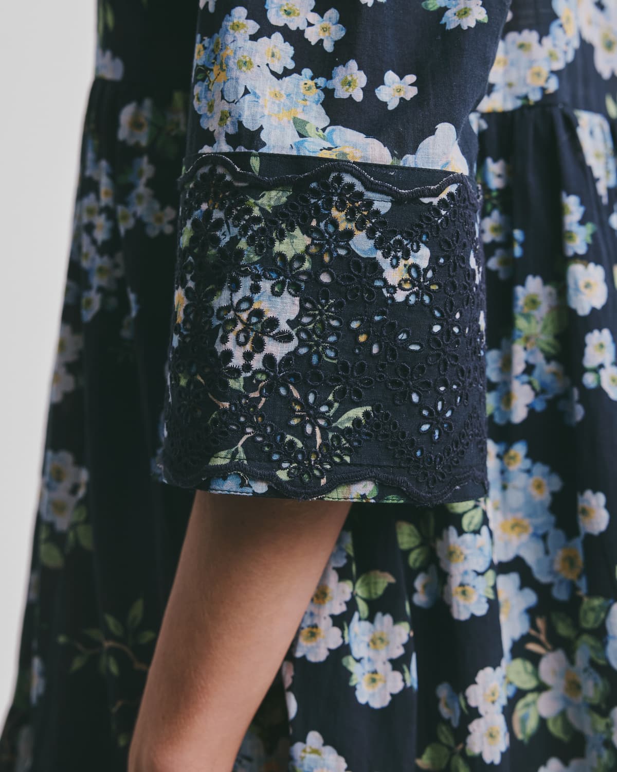 Cotton Slub Tunic Dress, Cherry Blossom. Image #4