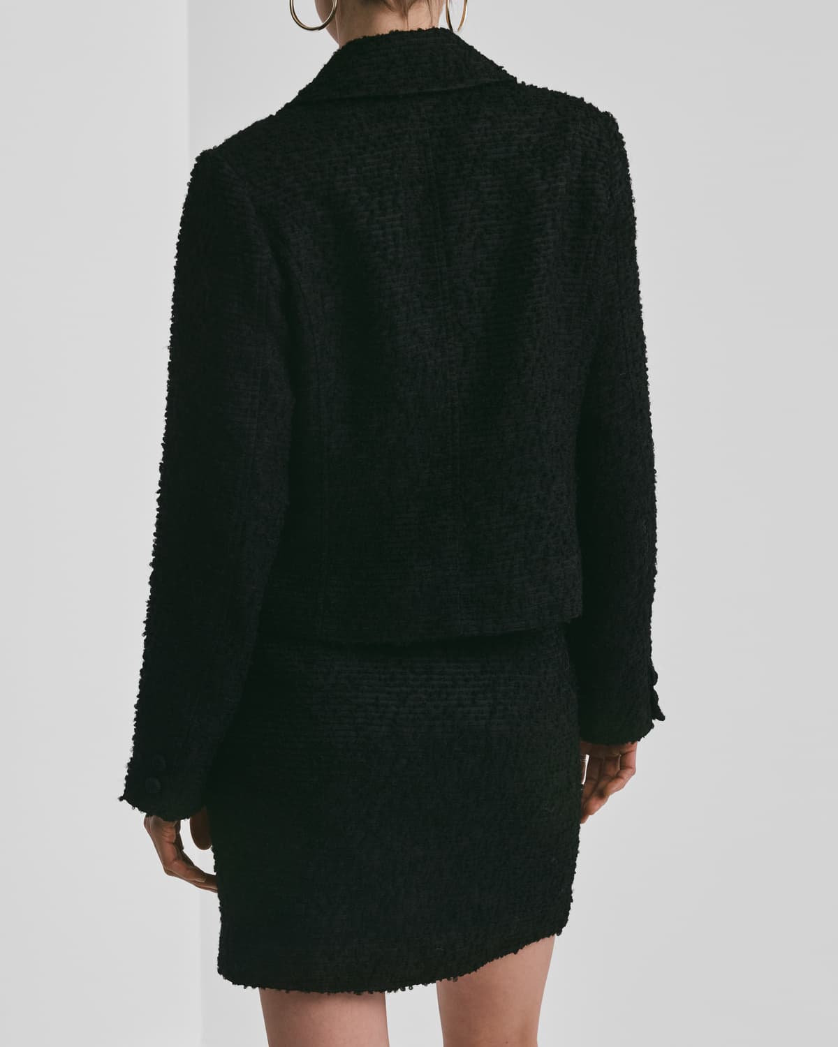 Bouclé Skirt, Black. Image #5