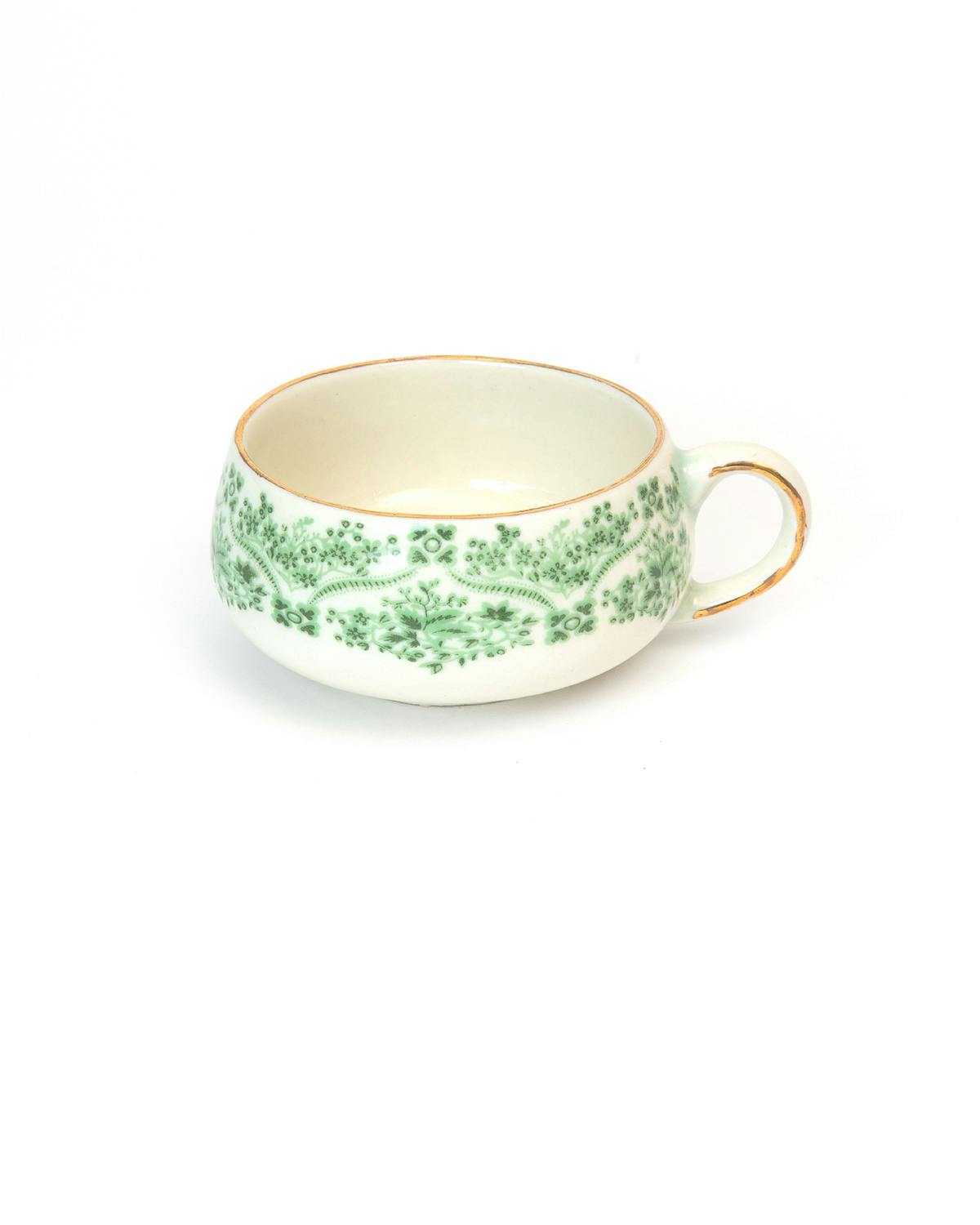 Coffee Cup and Sauser, Green Lace. Image #2