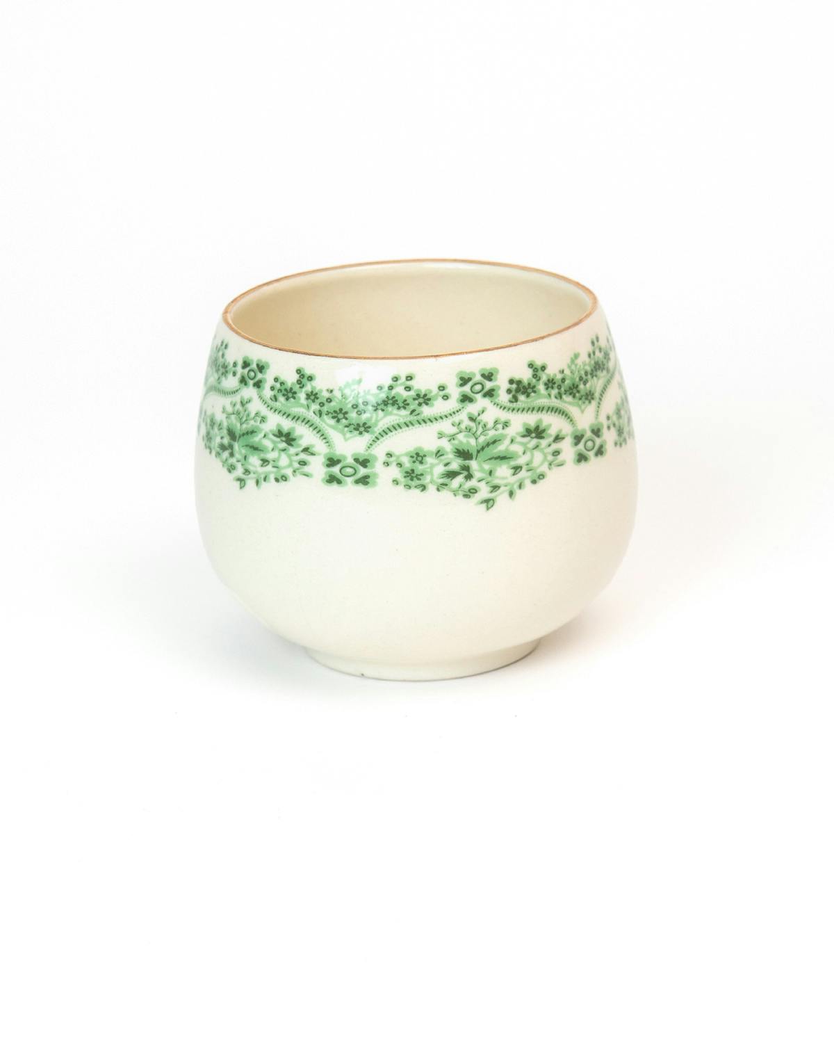 Tea Cup, Green Lace. Image #1