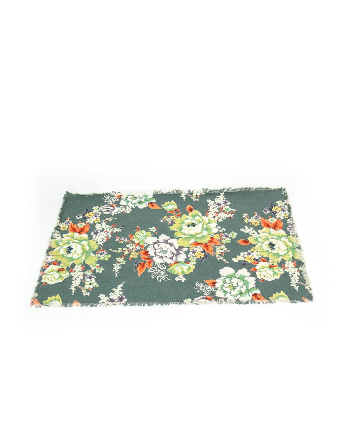 Placemat, Green Flowers. Image #2