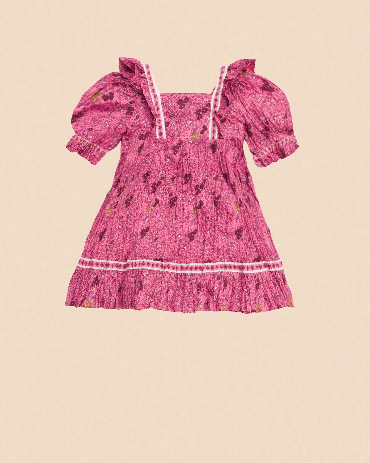 Twisted Dress, Pink Flower Combo. Image #1