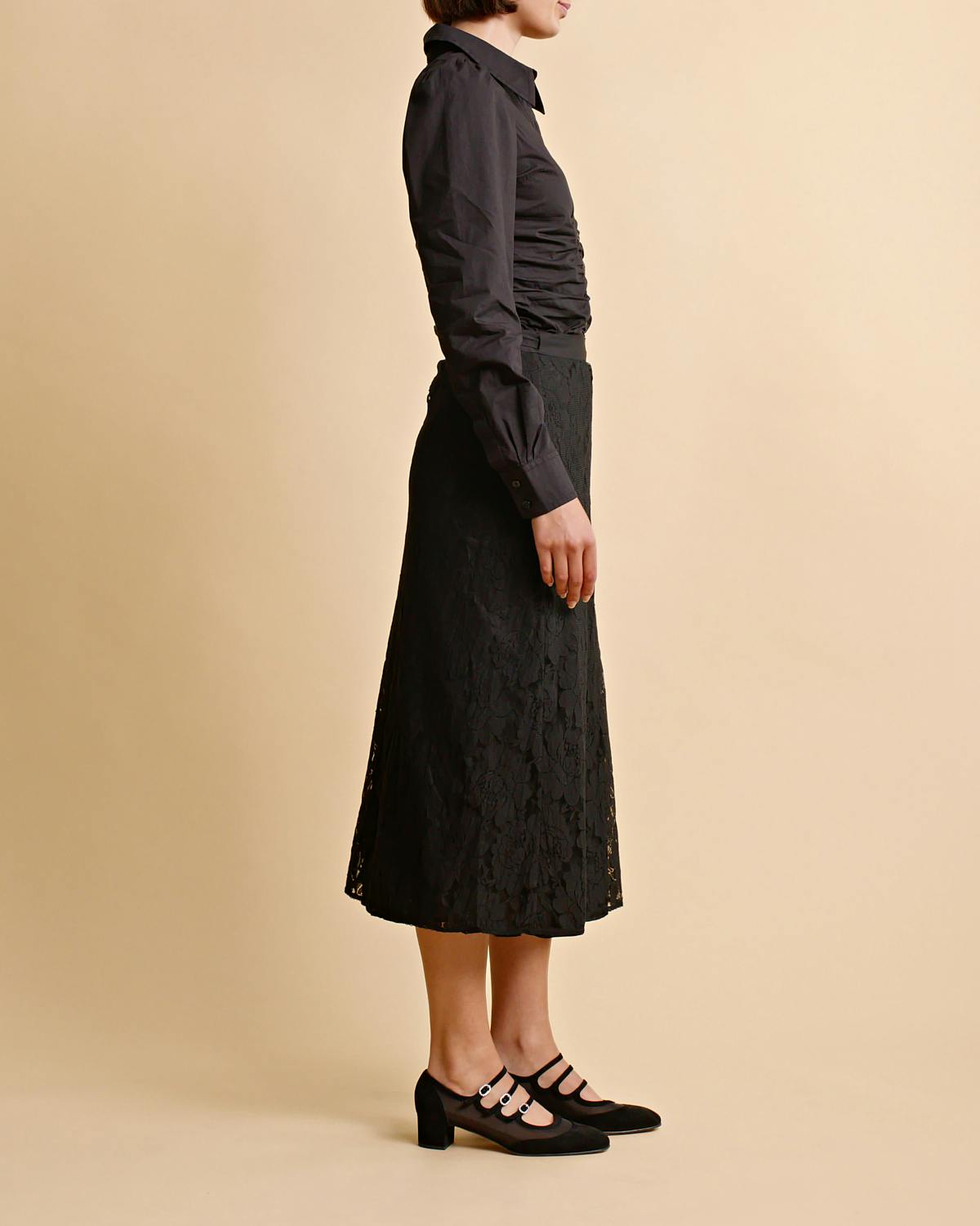 Lace Skirt, Black. Image #3