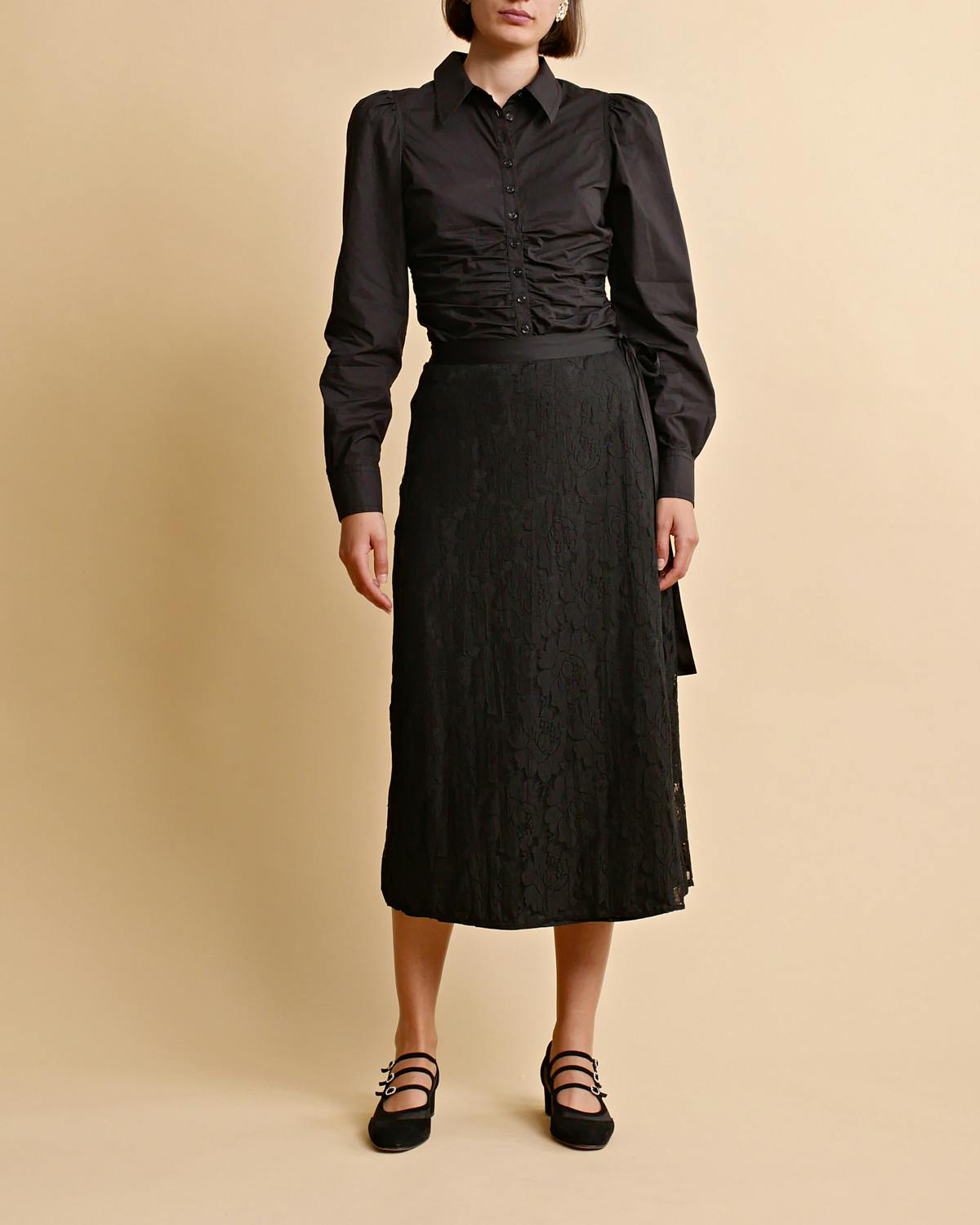 Lace Skirt, Black. Image #1