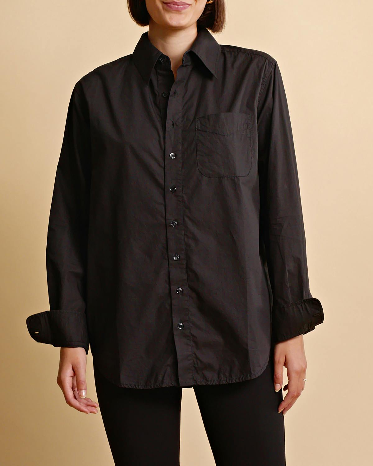 Poplin Shirt, Black. Image #2