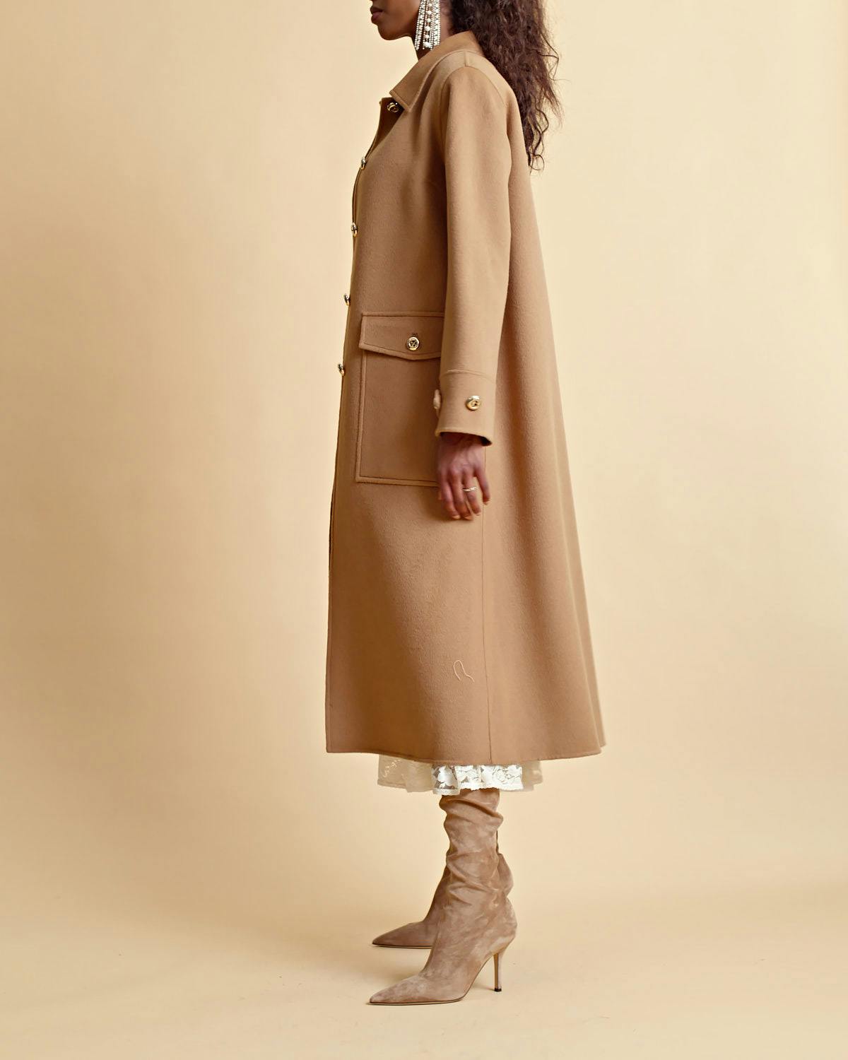 Tailored Coat, Camel. Image #5