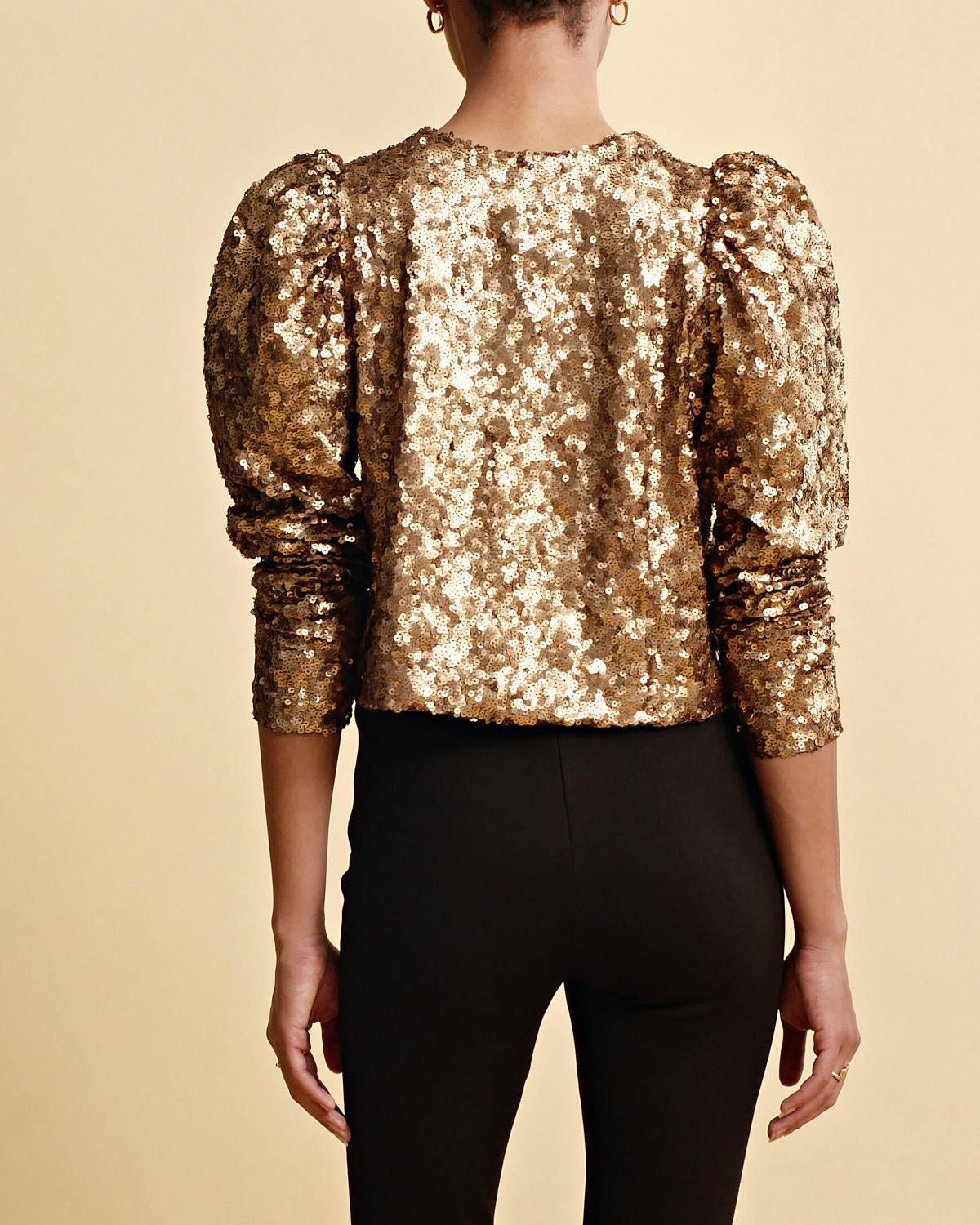 Sequins Jacket, Golden. Image #5