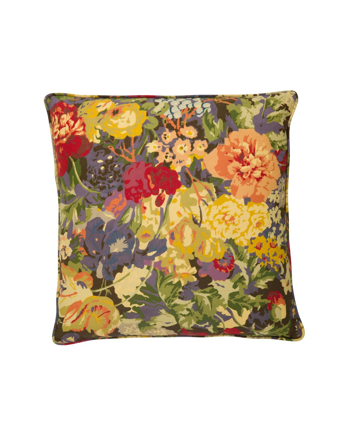 Cushion Cover Linen 60x60 cm, Blossoms. Image #1