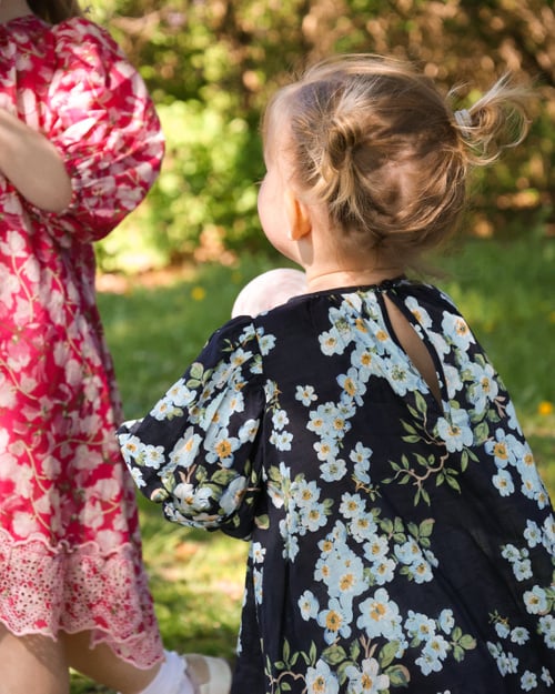 byTiMo | Cotton Slub Shift Dress - Cherry Blossom