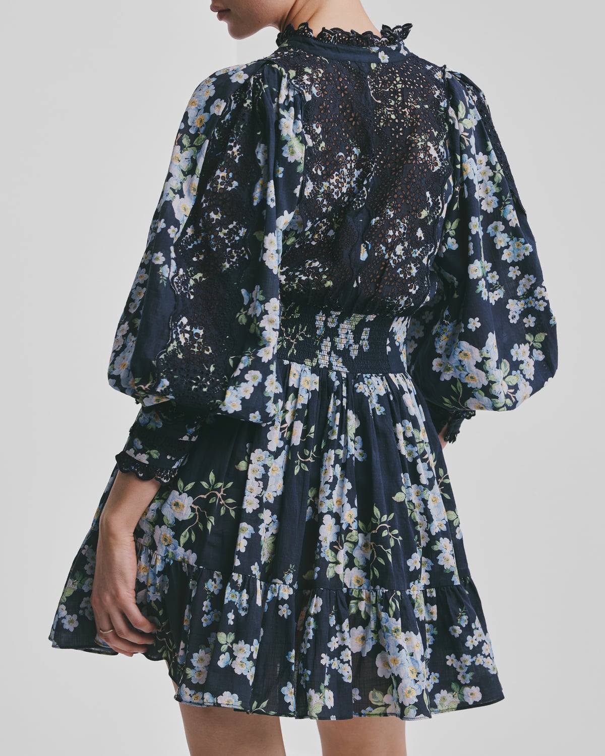 Cotton Slub Mini Dress, Cherry Blossom. Image #5