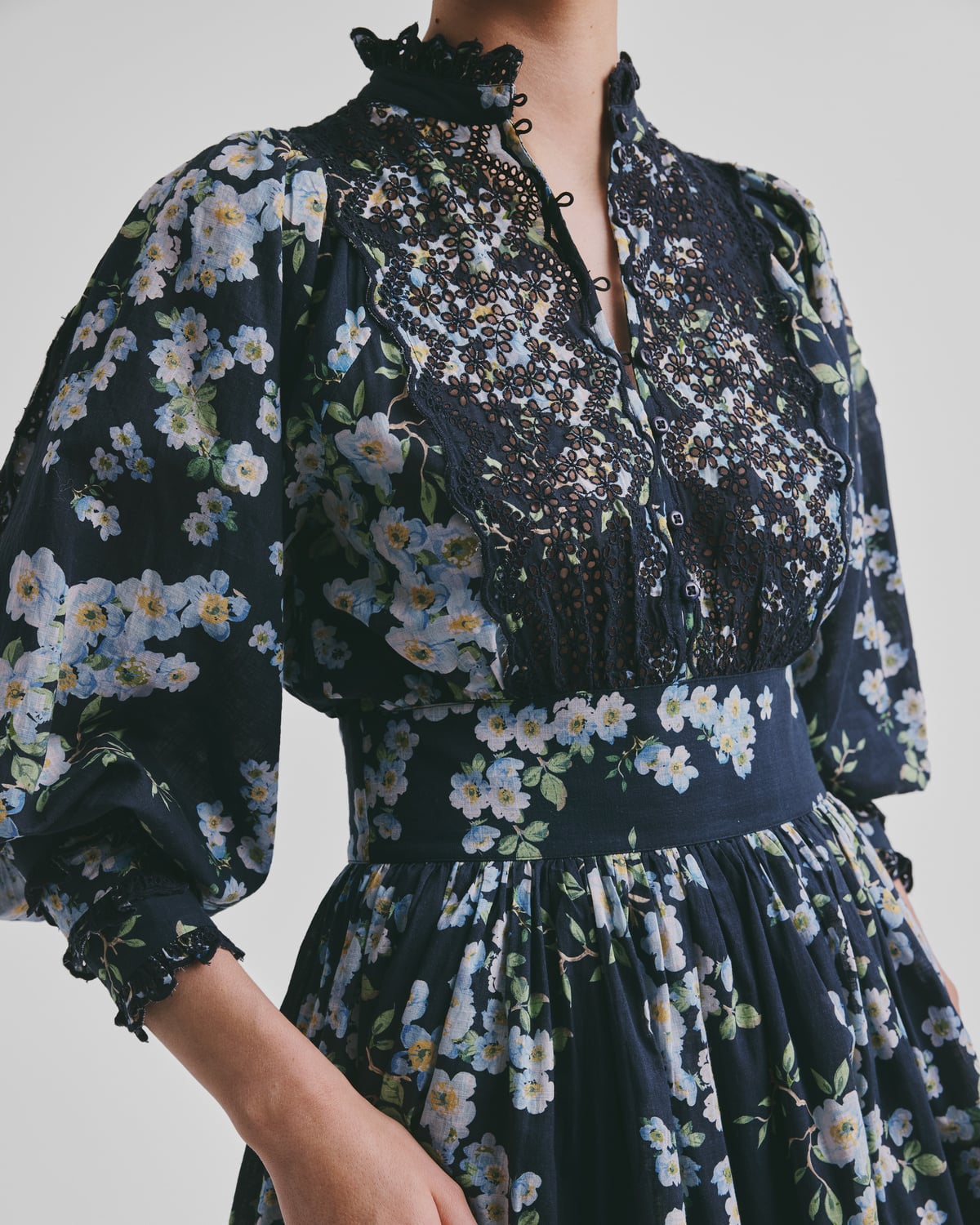 Cotton Slub Mini Dress, Cherry Blossom. Image #3