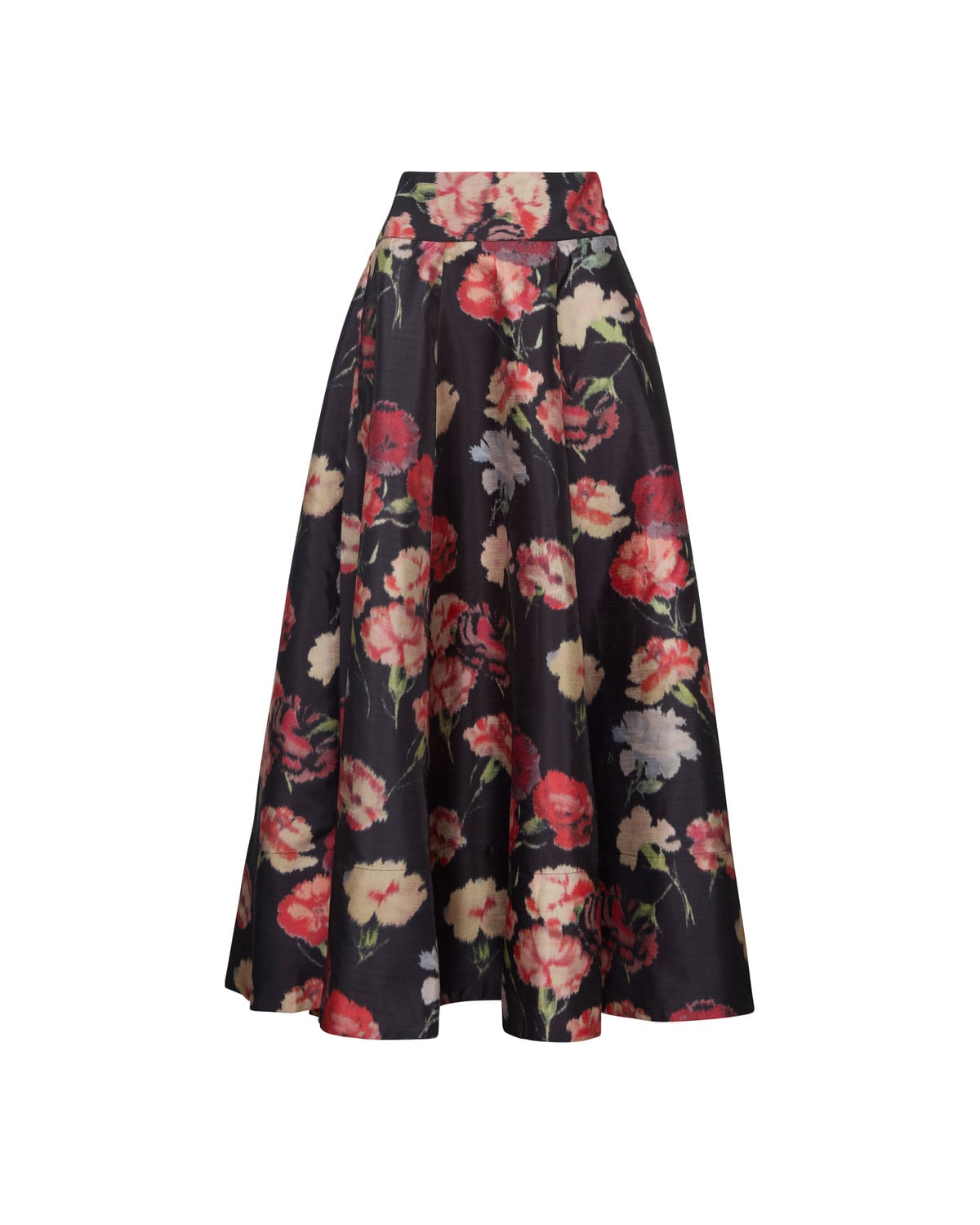 Taffeta Maxi Skirt, Poppy. Image #1