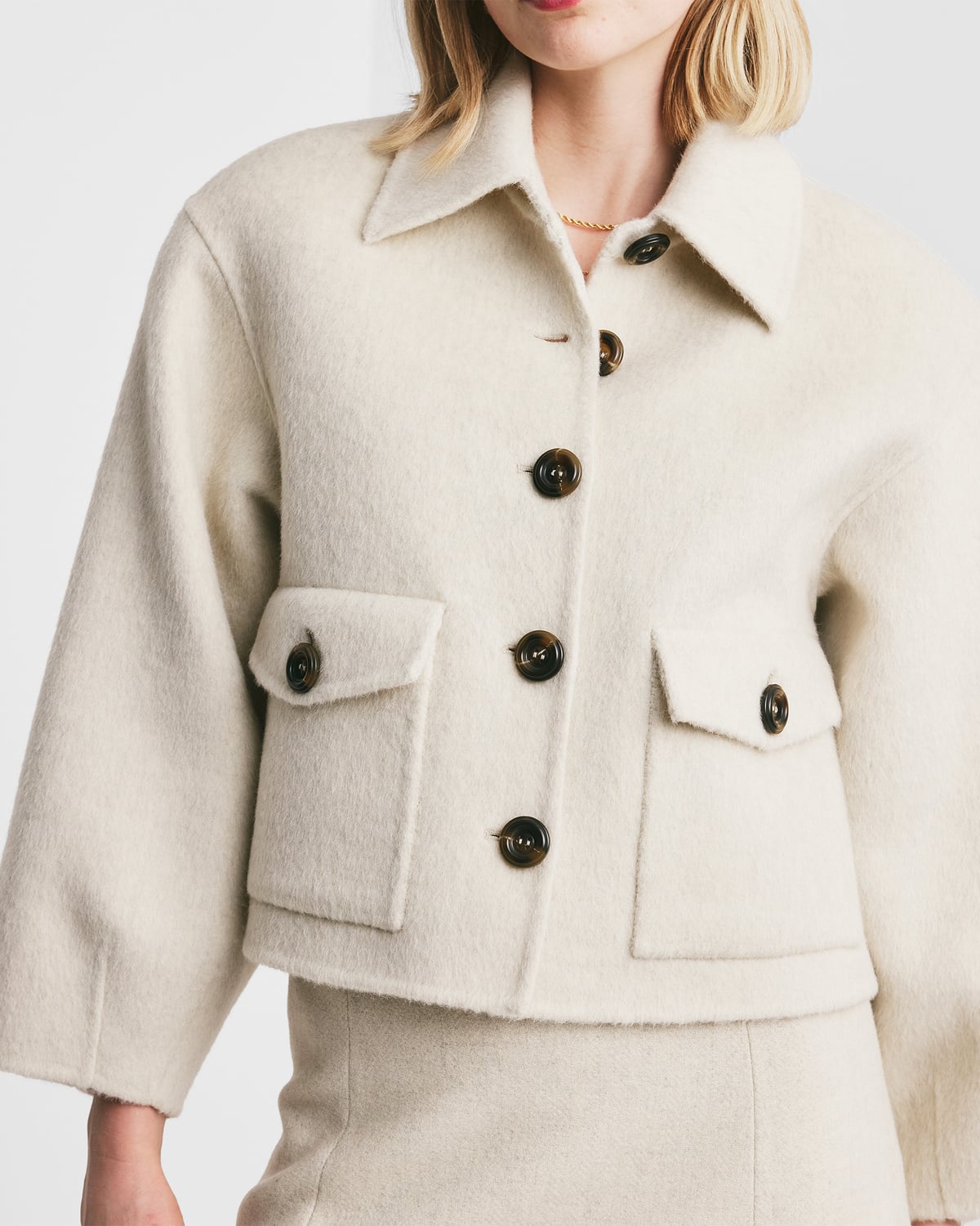 Tailored Jacket, Vintage White. Image #1