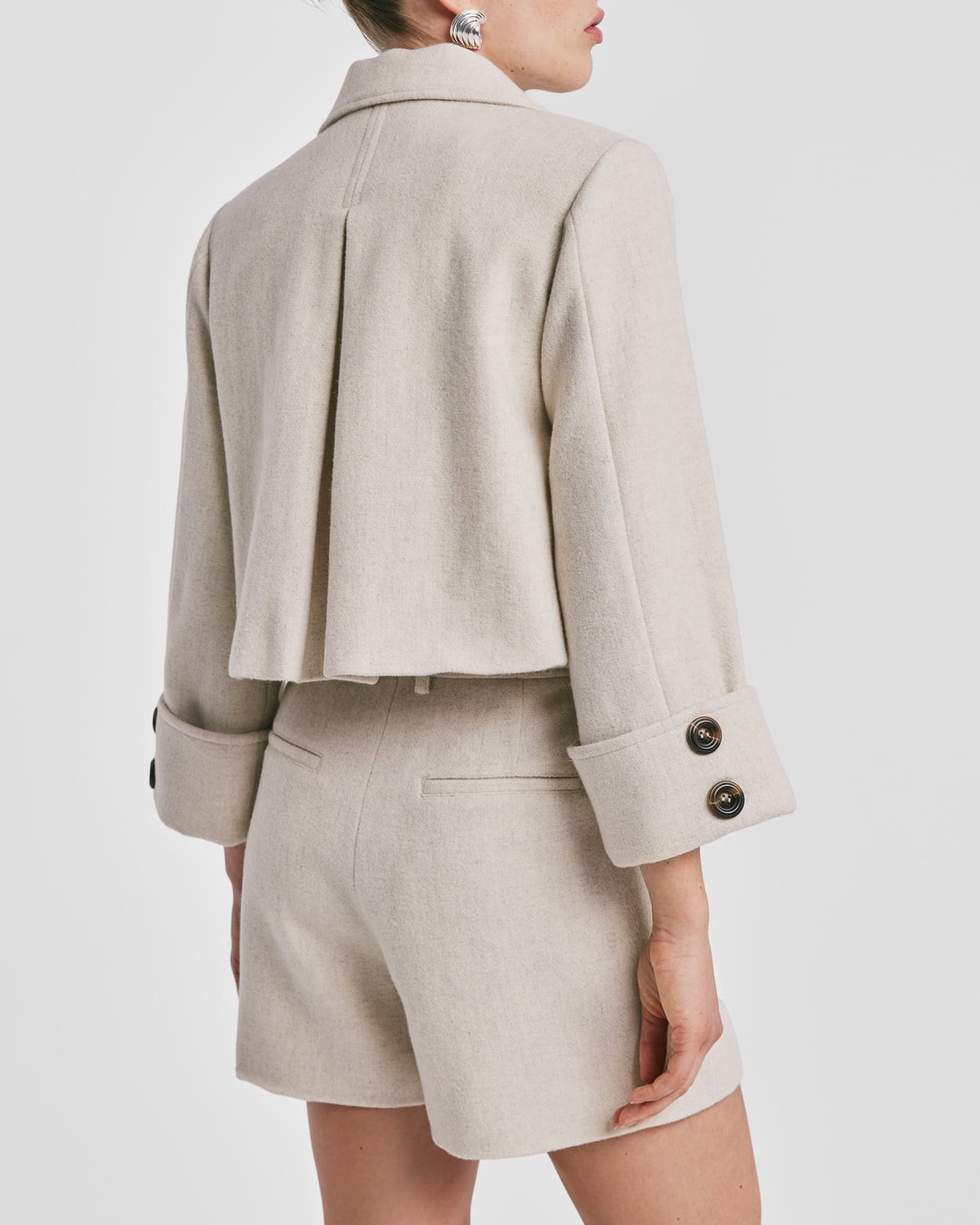 Tailored Shorts, Vintage White. Image #3