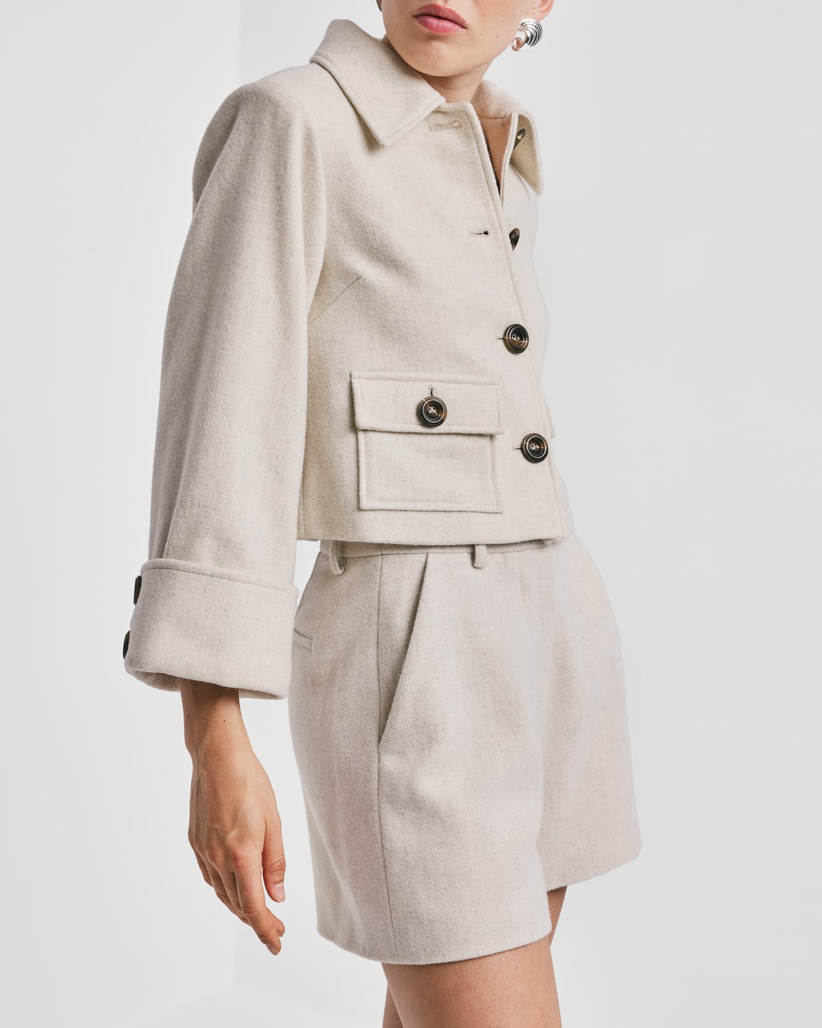 Tailored Shorts, Vintage White. Image #1