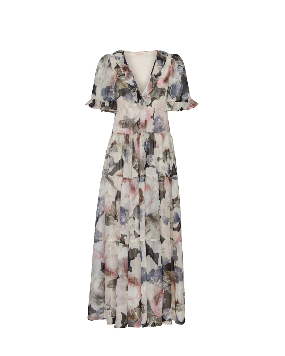 Organza Ruffle Dress, Fluid. Image #1