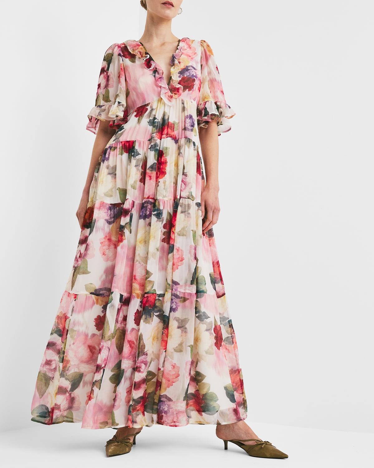 Organza Ruffle Dress, Breeze. Image #2