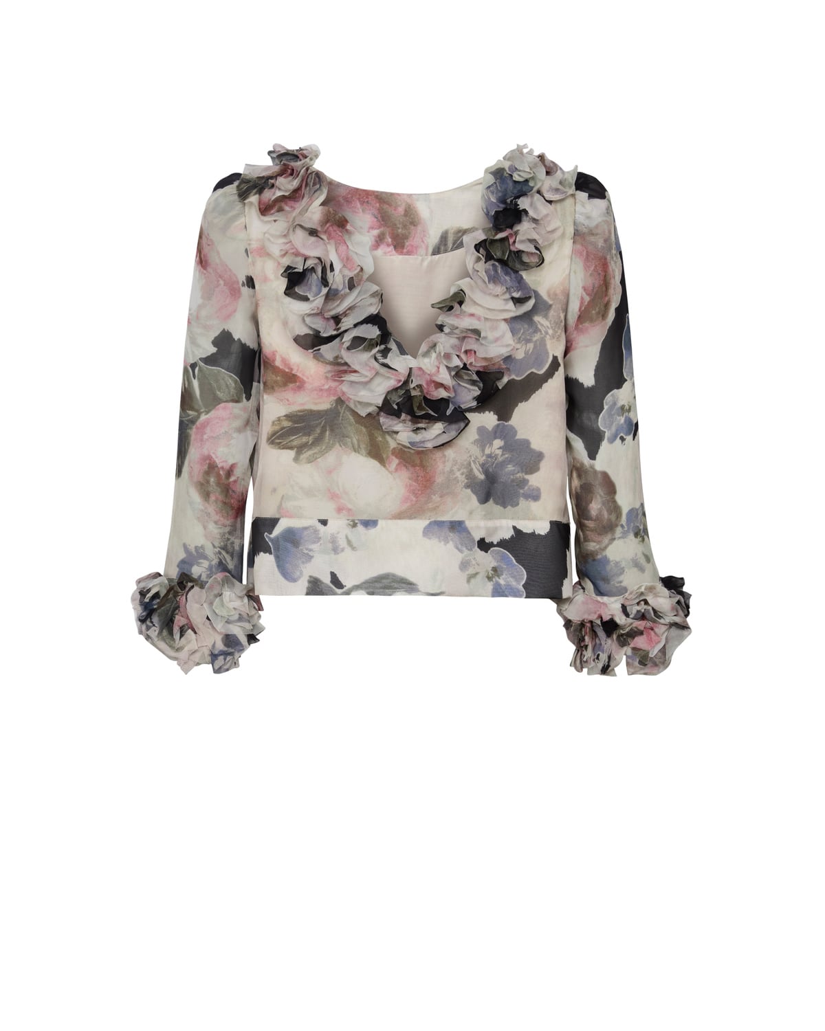 Organza Frilly Top, Fluid. Image #2