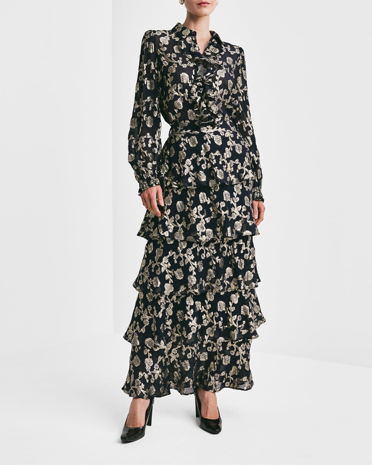 Georgette Skirt, Anthracite. Image #2