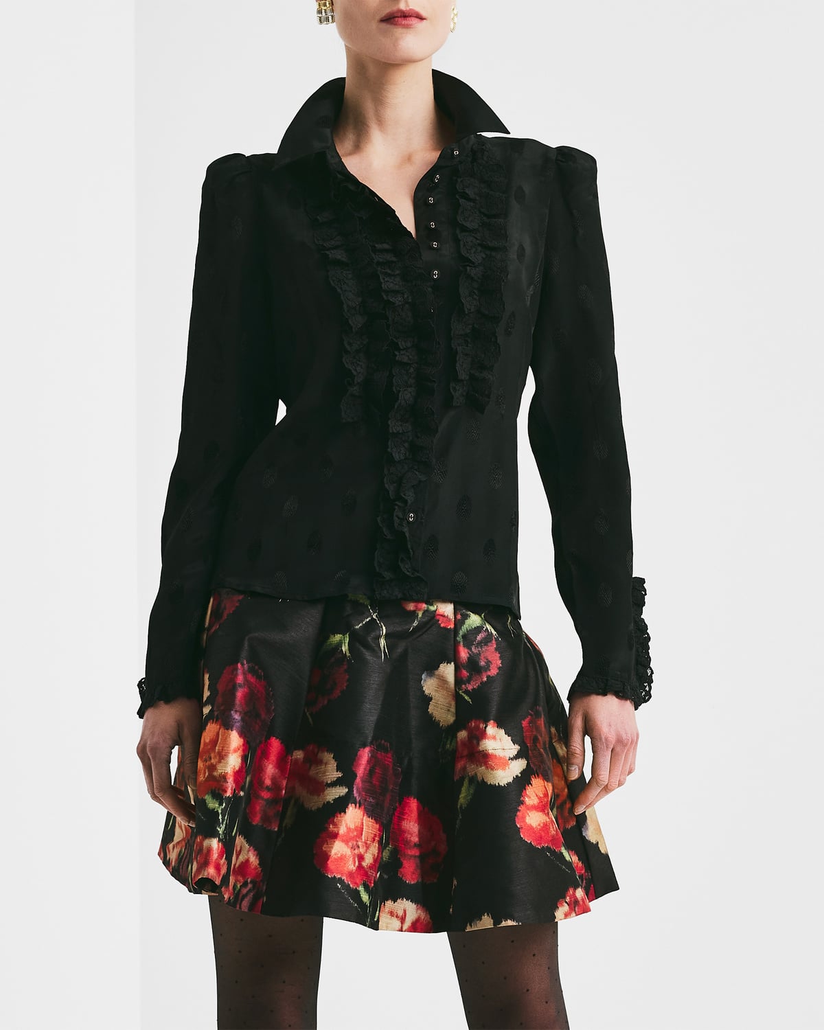 Viscose Blouse, Black. Image #2